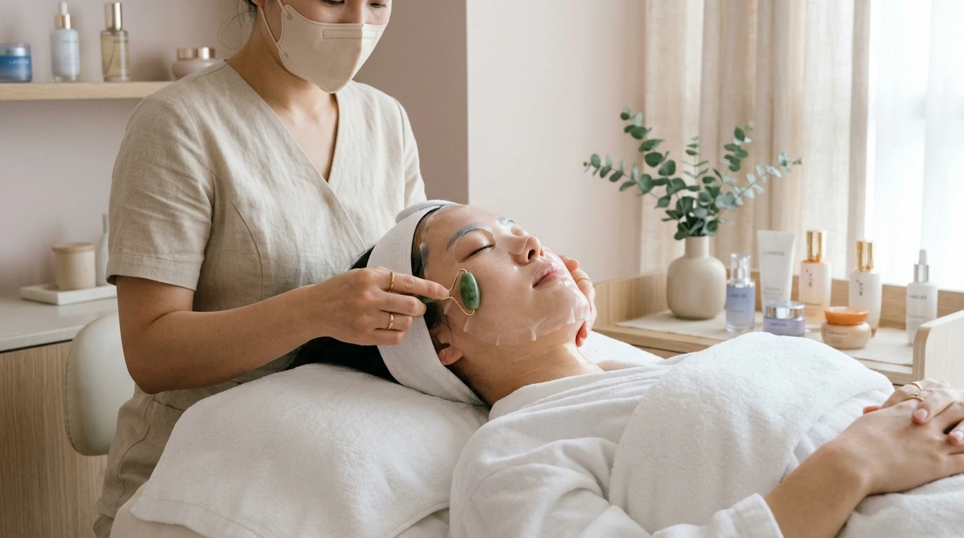 Limpieza facial coreana Madrid K-Beauty Glass Skin Bienestar Chic