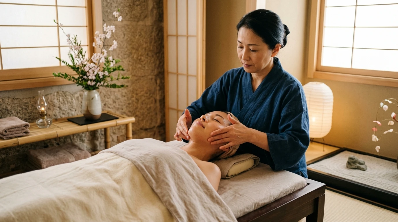 Masaje facial Kobido Madrid lifting japones Bienestar Chic