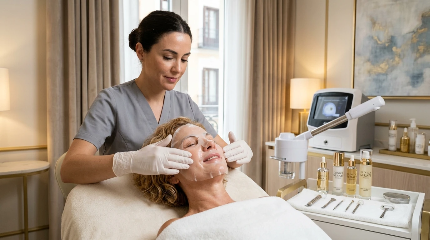 Tratamiento facial Madrid cabina estetica avanzada Bienestar Chic