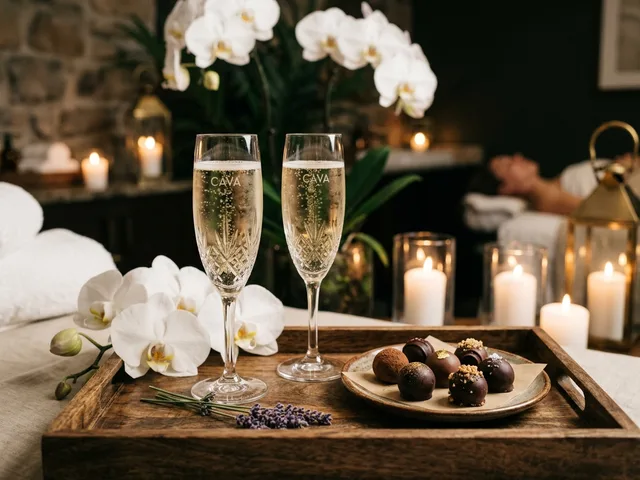 Brindis con Cava y Dulces Gourmet en Bienestar Chic