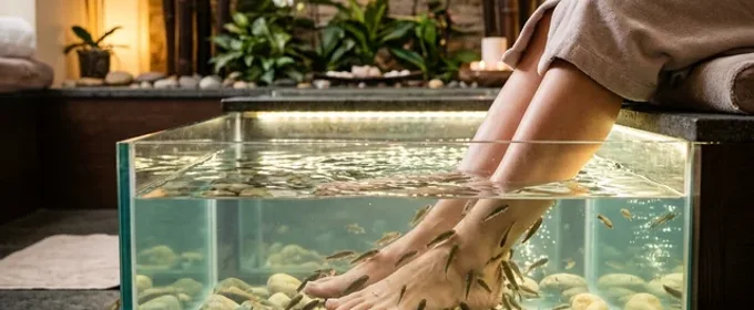 Pedicura con peces precio tarifas individuales en Madrid centro