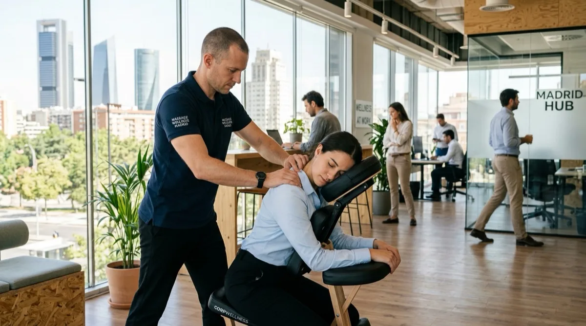 Masajes A Domicilio Para Empresas En Madrid - Bienestar Laboral Y Masajes En Oficina